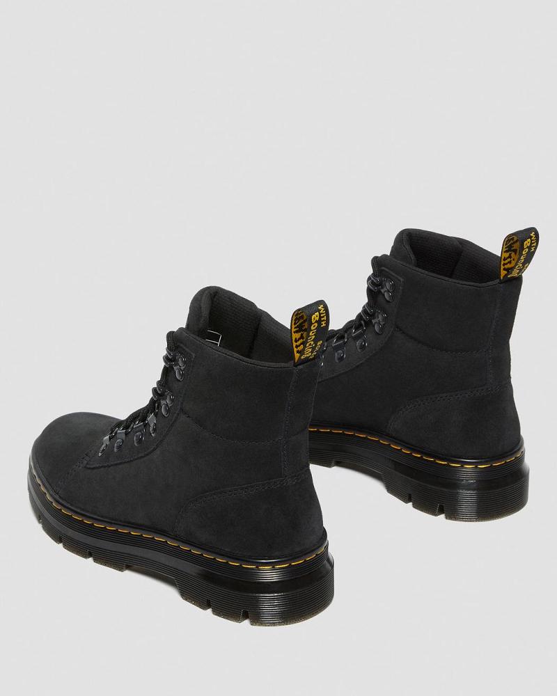 Women's Dr Martens Combs Women Suede Ankle Boots Black | AU 54AHK